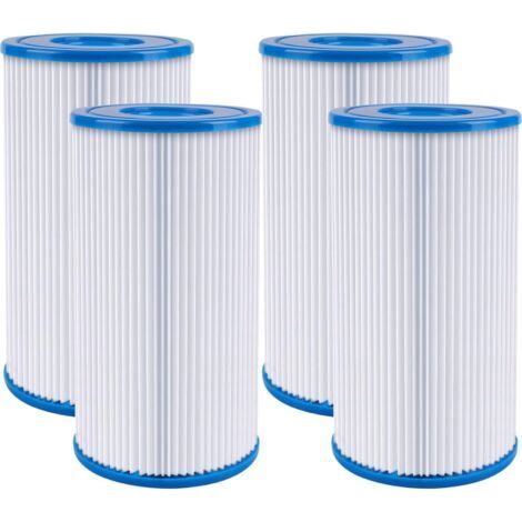 Pour les pompes de filtration Intex 59900E et 29000E, filtre lavable pour piscine compatible avec les filtres de 500, 530, 800, 1 000 et 1 500 GalHr (lot de 4) (1/5)