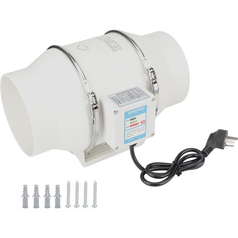Ventilateur Industriel à Flux Oblique 150 Pièces, Ventilation Haute Pression avec Prise AU 220V (1/5)
