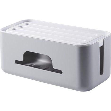 Scatola per cavi, scatola per cavi con prese multiple, organizzatore di cavi, canalina per cavi, 32,1 x 13,6 x 12,7 cm (1/5)