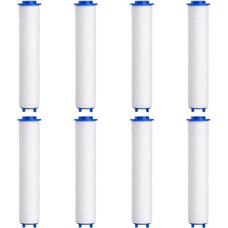8 Pcs Filtre Douche, Coton PP, 95mm, Anti-calcaire, Douchette, Salle De Bain