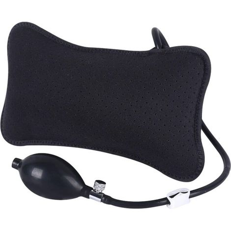 Coussin lombaire gonflable, ferme et respirant pour les voyages, coussin de soutien dorsal en mousse pour voitures, canapés et chaises.