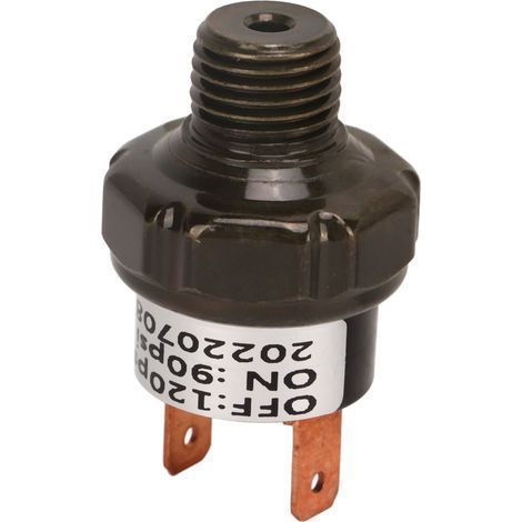 Interrupteur de régulation de pression pour compresseur d'air, vanne en acier inoxydable, pièce de rechange pour klaxons de train, 90-120 PSI (1/5)