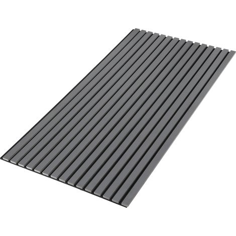 Randaco Akustikpaneel Wandpaneel Moderne Wandpaneele aus Holzfunier und Filz MDF Wandverkleidung 1x 120x60x2.1cm Grau