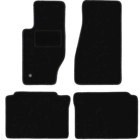 Tapis en velours noir pour Jeep Grand Cherokee III WK tout-terrain (2005-2010) (1/5)