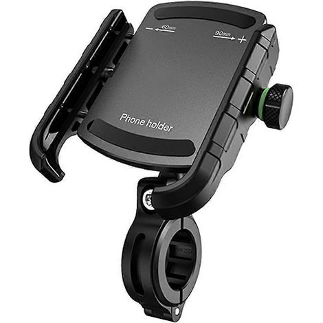Universelle Motorrad-Handyhalterung, Fahrrad-Handyhalterung mit 360°-Sichtfeld, kompatibel mit Mobiltelefonen von 5,4 bis 7,2 Zoll, schwarz. (1/5)