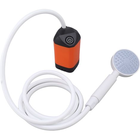Douche électrique extérieure de camping 10W 4800mAh 5V 2A pompe de pression pour surf plongée orange (1/5)