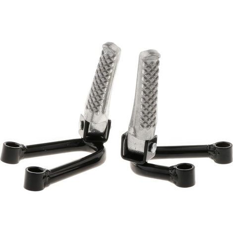 Support de pédale arrière universel pour moto de cross-country VTT avec trou central de 7 cm, remplacement du support de pédale de repose-pieds de passager arrière antidérapant (1/5)