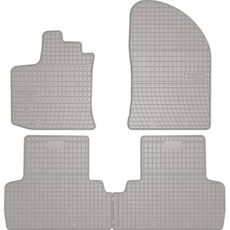 Alfombrillas de goma para coche: Dacia Lodgy monovolumen (2012-2022) - color gris a juego. (1/5)