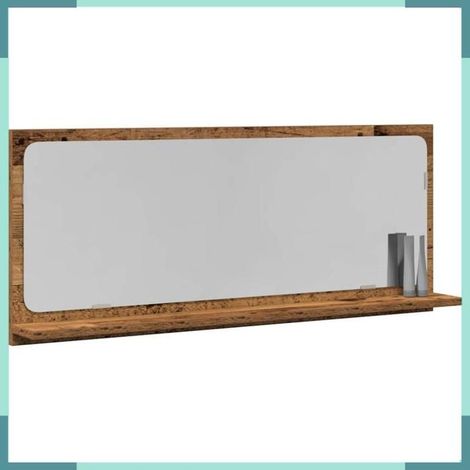 862526 étagère Miroir Bois ancien 90 x 10,5 x 37 cm Bois d'ingénierie (1/5)