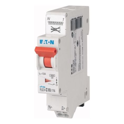 Eaton – Disjoncteur unipolaire 10A – Courbe de déclenchement type C – Montage rail DIN – Pour installations électriques professionnelles (1/4)