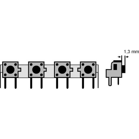 Set di 4 pulsanti a sfioramento Sw193