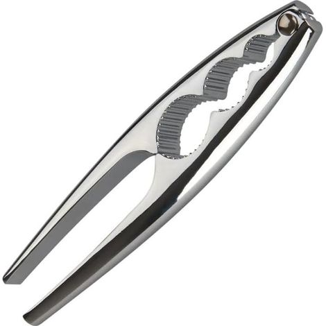 Casse-Noix Premium pour Noix et Crustacés, Argenté, Dimensions 17 x 4 cm, Outil de Cuisine Efficace pour Coquillages Durs (1/3)