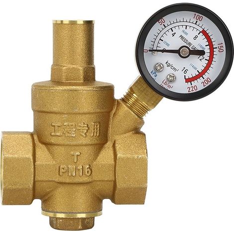 Vanne de régulation de pression d'eau, adapté à la plupart des équipements d'eau du robinet (1/5)
