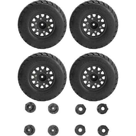 4 pneus 1/10 pour camion RC course, diamètre 113mm, accessoires ARRMA, caoutchouc et plastique (1/5)