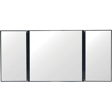 Miroir de vanité de Voiture Miroir Universel Pare-Soleil Conception à Trois Volets Miroir de vanité Pliant Miroir de Maquillage cosmétique Fournitures automatiques