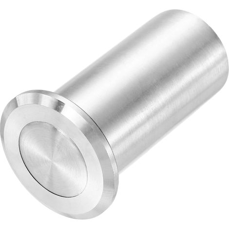 Cache-poussière pour loquet de 20 mm/0,79", acier inoxydable 304, inserts de verrou coulissant anti-poussière, accessoires pour verrou à loquet, intérieur/extérieur, argent (1/5)