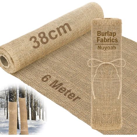 Protection plantes toile jute - Protection hivernale - Bande jute naturelle - Protection contre gel parasites - Protège troncs 38 (1/5)