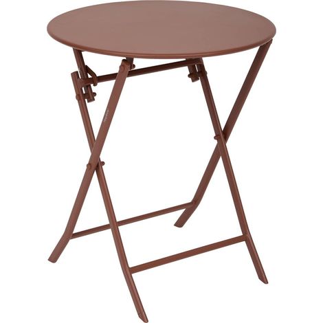 Tavolo da giardino pieghevole greensboro 2 posti d60cm mogano - Hespéride