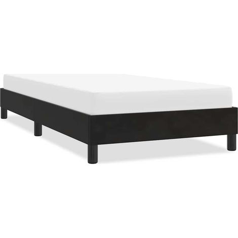 Bettgestell ohne Matratze Schwarz 80x220 cm Samt