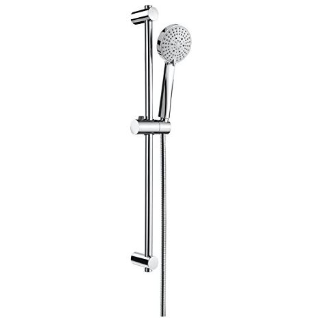 Ensemble Douche sur Barre 70cm Stella 100 3 Jets + Flexible Chrome - Roca (1/6)