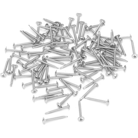 Vis autoforeuses 410 inox M4,2 x 38 mm, lot de 500 pièces, tête cruciforme, résistantes à la rouille et à la corrosion (1/5)