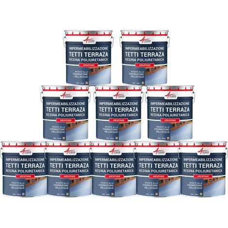 Guaina liquida per terrazzi, Guaina impermabilizzante ARCATHAN - 10 x 15 kg Beige - RAL 1001 - ARCANE INDUSTRIES