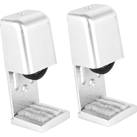 2 pièces guide de sol pour porte coulissante, réglable (1/5)