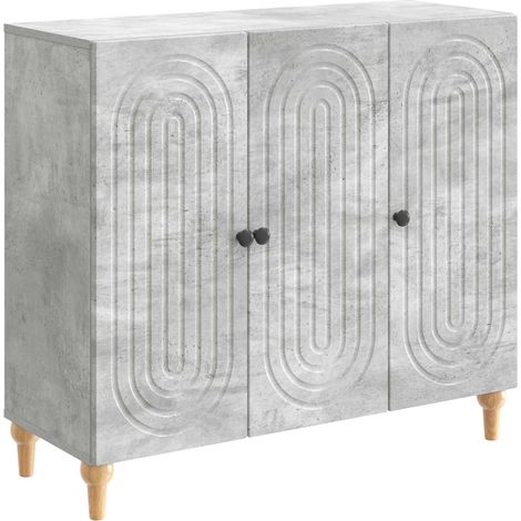 Sideboard Betongrau 89 x 34,5 x 80 cm Holzwerkstoff vidaXL