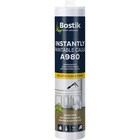 EVO-STIK 30610007 Decorators Caulk Instantly Paintable White 310ml EVO2463 (1/3)