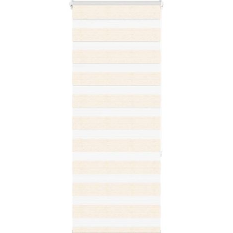 Doppelrollo Marmorbeige 55x150 cm Stoffbreite 50,9 cm Polyester