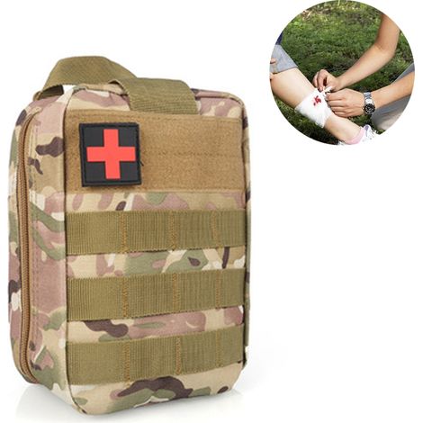 Trousse de premiers secours portable pour le camping et les activités de plein air (ne contient aucun matériel médical) (1/5)