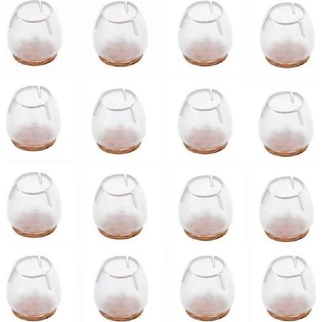 protege Pied De Chaise, Housse Pied Chaise Silicone, Chaise Coussin En Silicone 16 Pices, Meubles Rsistant La Rayure Coussin D'extrmit De Chaise (1/5)