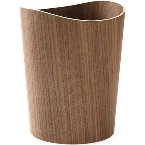 Poubelle en bois pour rangement, seau à ordures ménagères, poubelle d'hôtel, salon A (1/5)