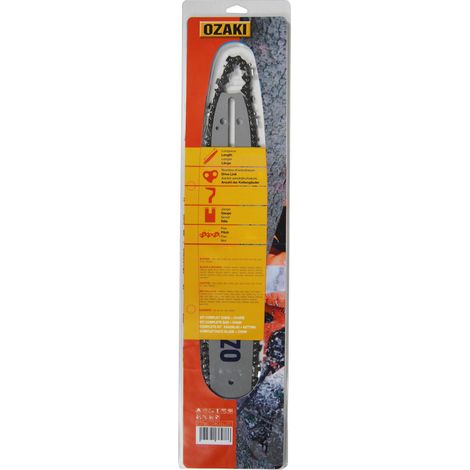 Guide Ozaki Zkza30 + Chaîne 3/8 Low Pro 050 (13mm) 45 Entraîneurs ( E45 )