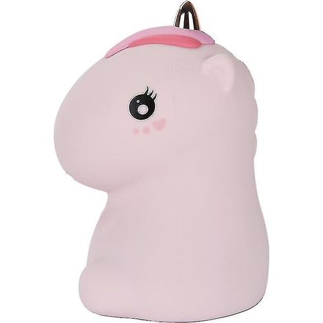 Veilleuse enfant, veilleuse licorne colorée avec fonction de chargement USB rose (1/3)