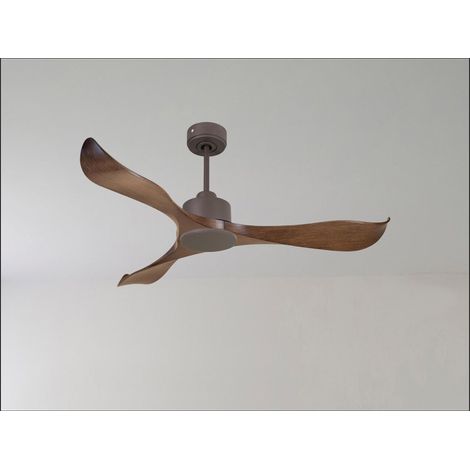 Tenerife Ring - Super destratificateur et ventilateur DC 106 cm noir pales bois sombre idéal 10 à 20 m² (1/5)
