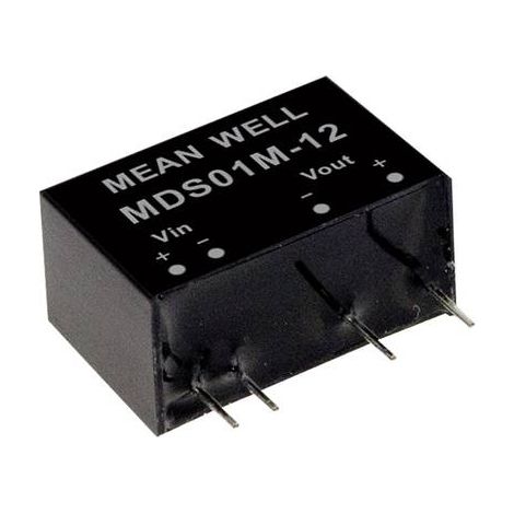MODULE CONVERTISSEUR CC/CC MEAN WELL MDS01L-12 NBR. DE SORTIES: 1 X 84 MA 1 W 1 PC(S)