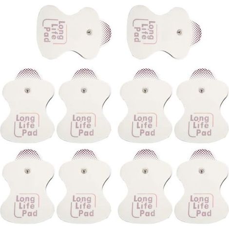 Lot de 10 électrodes de rechange pour masseurs Omron, coussinets longue durée (10 pièces)-AquaForge