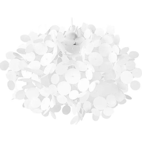 Lampadario con Paralume Decorativo Irregolare Bianco Lamone (1/3)
