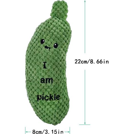 Jouet en peluche en forme de concombre à mâcher pour animaux de compagnie. (1/5)
