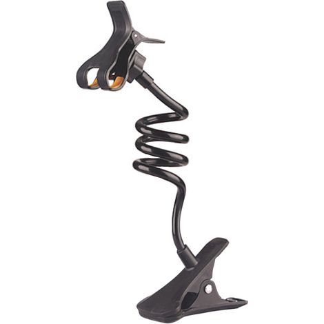 Support de téléphone Lazy Phone Holder, pince pour téléphone portable, mains libres, bras flexible à long col de cygne pivotant à 360°, compatible avec les appareils jusqu'à 6,3 pouces, pour lit, bure (1/5)