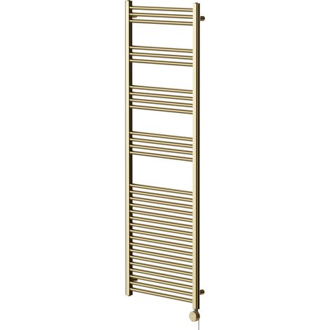 Pizarro Colore Brushed Brass 1800mm x 600mm Straight Digital Thermostatic Electric Heated Towel Rail (1/5)