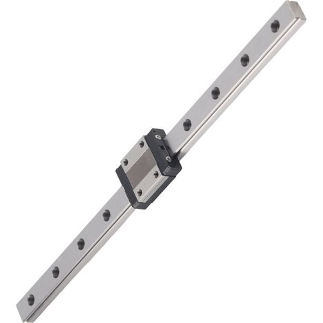Rail de guidage linéaire en acier, palier coulissant, outil de déplacement 12 mm pour machine CNC MGN12250 mm (1/5)