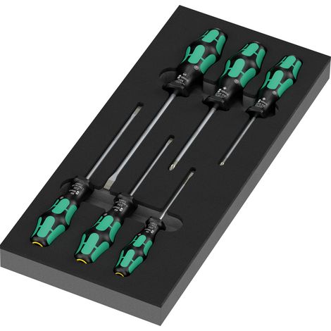 Wera 9718 Serie 300 Elektriker, Werkstatt Schraubendreher-Set  Pozidriv, Schlitz (1/5)