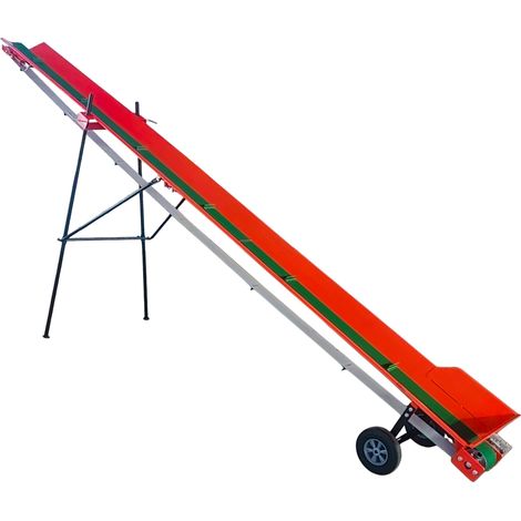 Tapis convoyeur pour bois de chauffage 5 mètres avec moteur électrique 230 V - Stationnaire Torros HTB50E