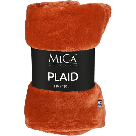 Mica Decorations Fleecedecke Famke 130 x 180 cm terra