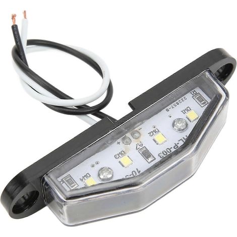 4-LED-Kennzeichenbeleuchtung, 10–30 V, IP67 wasserdicht, robuste Lampe für Anhänger, Wohnmobil, Transporter, LKW