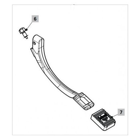 Pedalhebeleinstellung Sechskantstift Idral 02098  Befestigungssatz