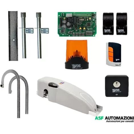 Kit VDS Basic On per porta basculante garage con bracci curvi e accessori