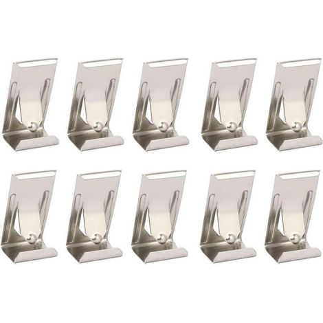 Ganci metallici per cornici portafoto – 60 pezzi, da parete con molla, in acciaio resistente, facili da installare